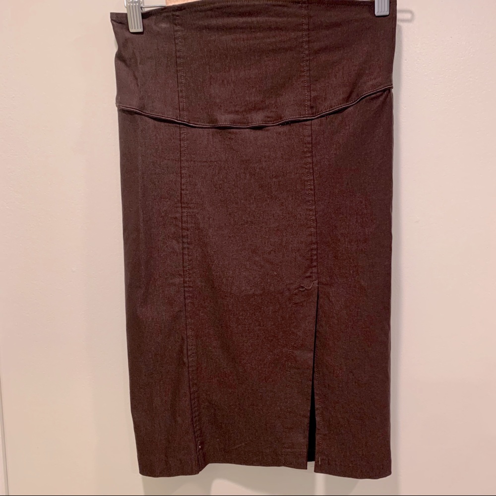 LVL X Brown Pencil Skirt, Small